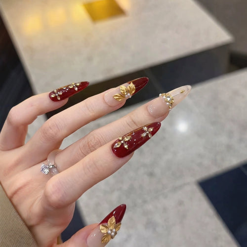 Glamourös Dekorative Stiletto Nagel Kunst Set Karnz