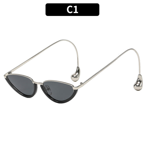 Skulpturale Retro-inspirierte Katzenaugen-Sonnenbrille