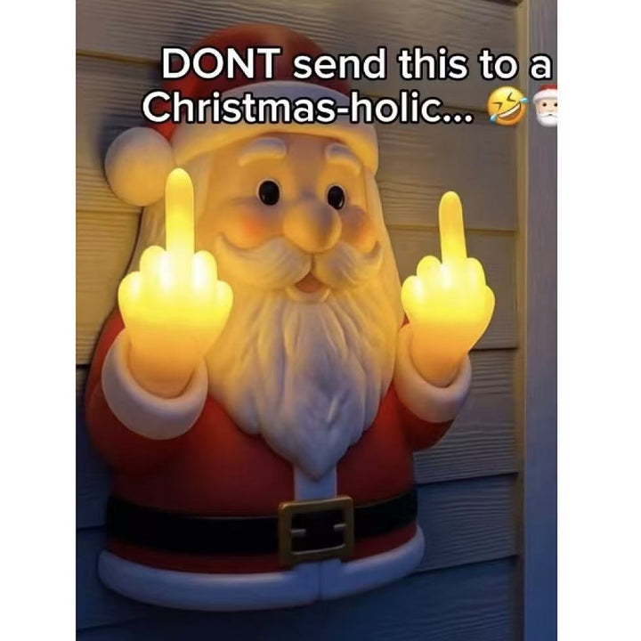 Verspielt Weihnachtsmann Figurine Licht Karnz