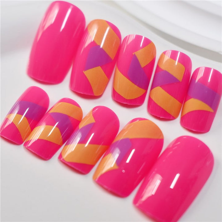 Vibrant Nail Art Press-On Set Karnz