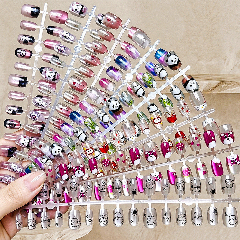 Verspieltes Tiermotiv Nailart-Set zum Aufkleben