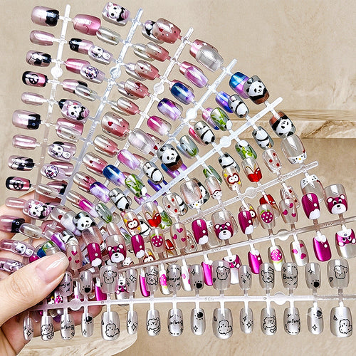 Verspieltes Tiermotiv Nailart-Set zum Aufkleben