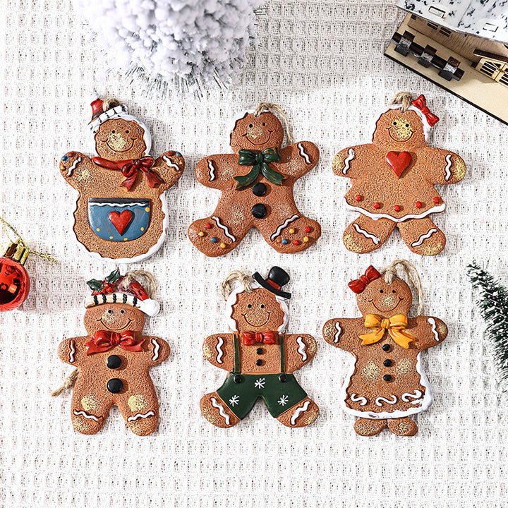 Dekorative Weihnachtsfigur im Lebkuchenmann-Design Karnz