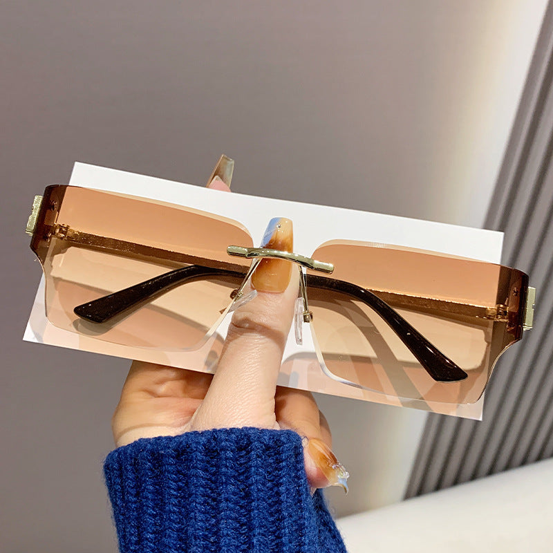 Damen modische quadratische Sonnenbrille mit luxuriösem Rahmen und polarisierten Gläsern Karnz