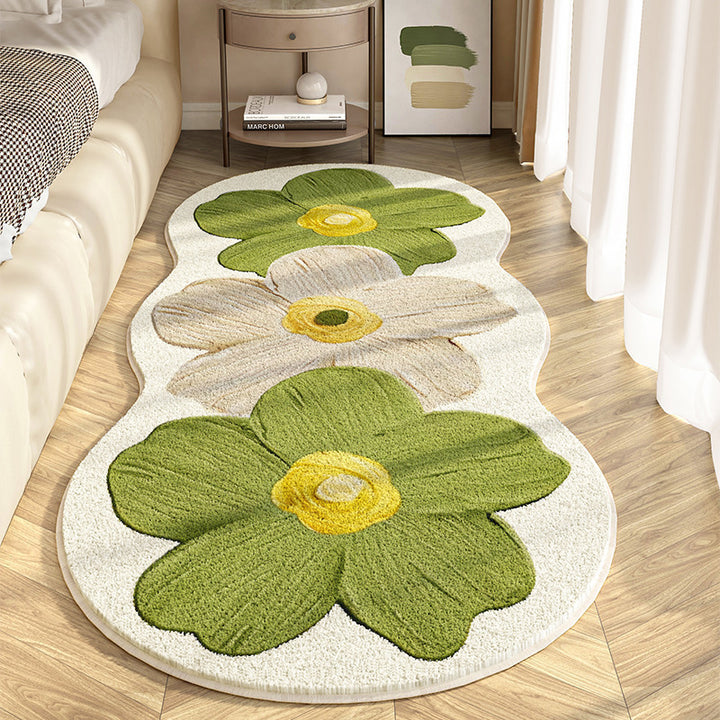 Blumenförmiger Teppich
