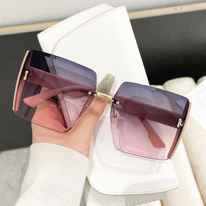 Damen oversized geometrische Sonnenbrille Karnz