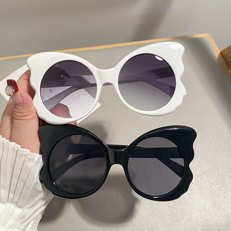 Damen Cat-Eye Sonnenbrille mit einzigartiger Rahmenführung und UV-Schutz Karnz