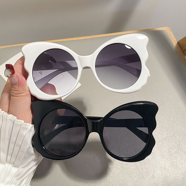 Damen Cat-Eye Sonnenbrille mit einzigartiger Rahmenführung und UV-Schutz Karnz