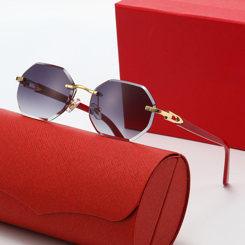Damen elegante Korrektionsbrille mit modernem achteckigem Rahmen Karnz