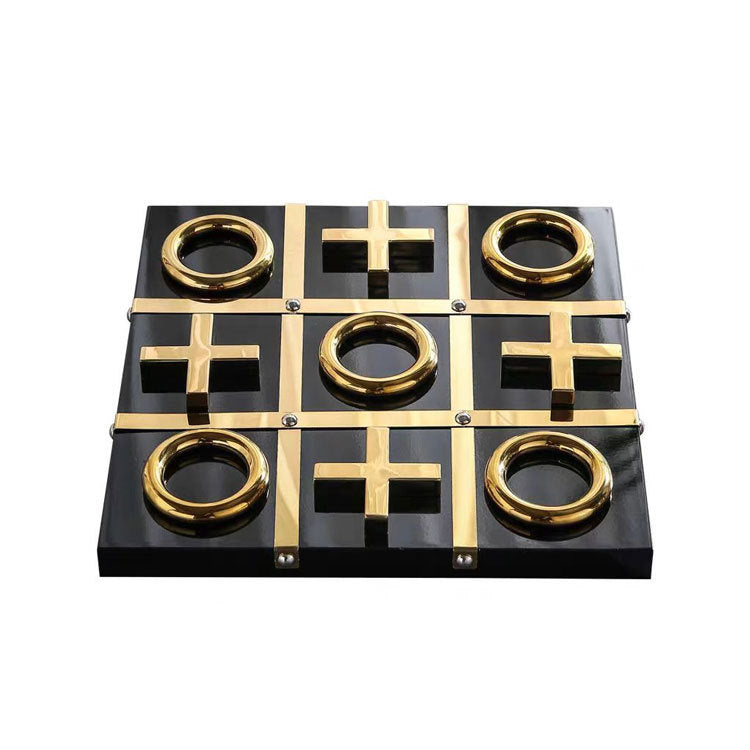 Elegantes dekoratives Tic-Tac-Toe-Spiel