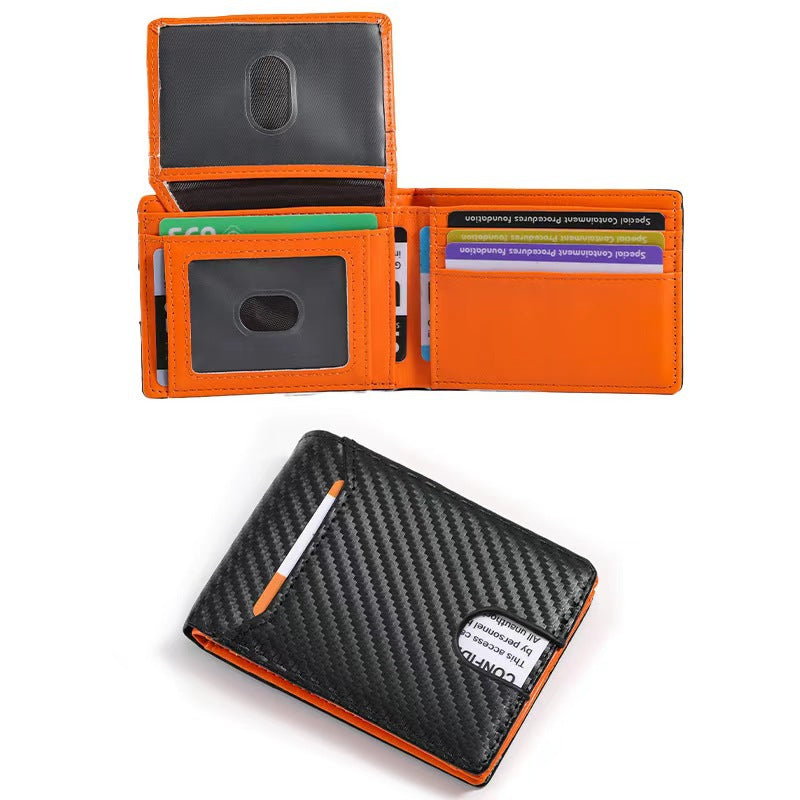 RFID-blockierende Leder-Brieftasche Karnz