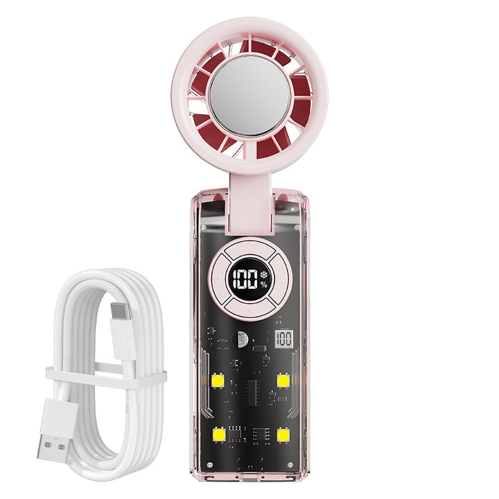 Damen tragbarer Handventilator mit integrierter Powerbank Karnz