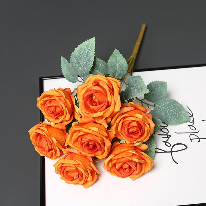 Faux Rose Blumenstrauß für Wohnkultur