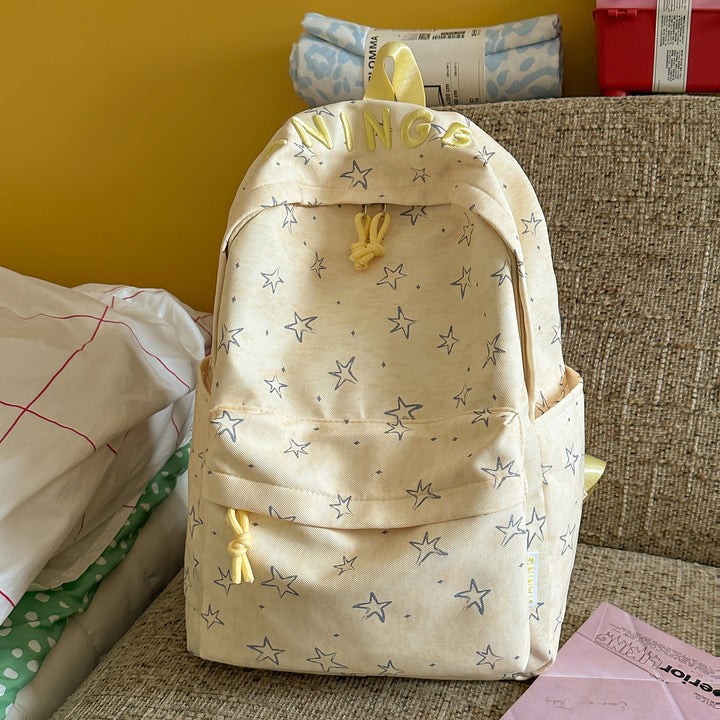 Damen stilvoller Stern-Print Rucksack Karnz