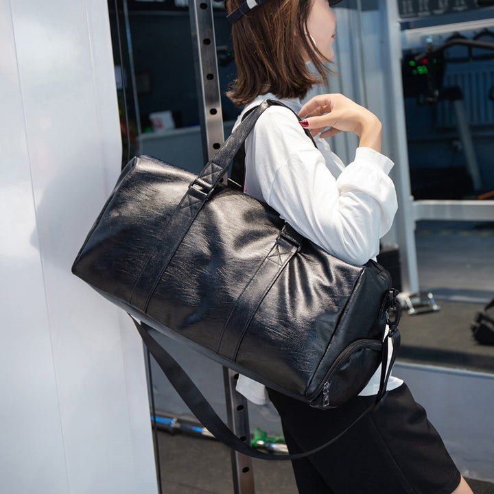 Premium Leder Reise-Duffel-Tasche Karnz
