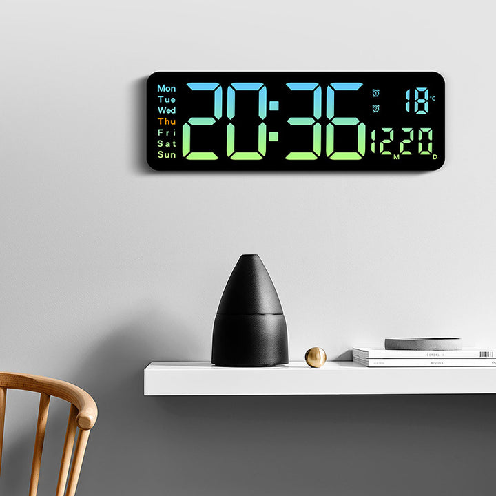 Funkwecker mit großem LED-Display und Temperaturanzeige Karnz