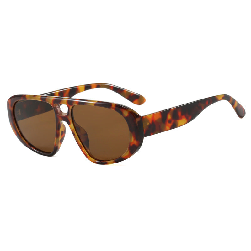 Damen sportliche Sonnenbrille mit breitem strapazierfähigem Rahmen und polarisierten Gläsern Karnz