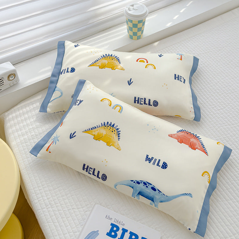Satinweiches Kissenbezug-Set für Kinder mit niedlichem Teddymotiv