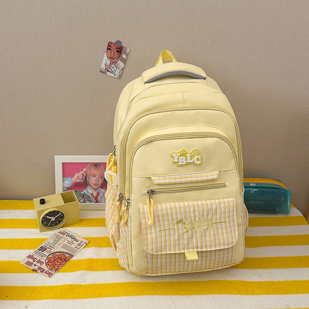 Stylische Karierte Rucksack Karnz