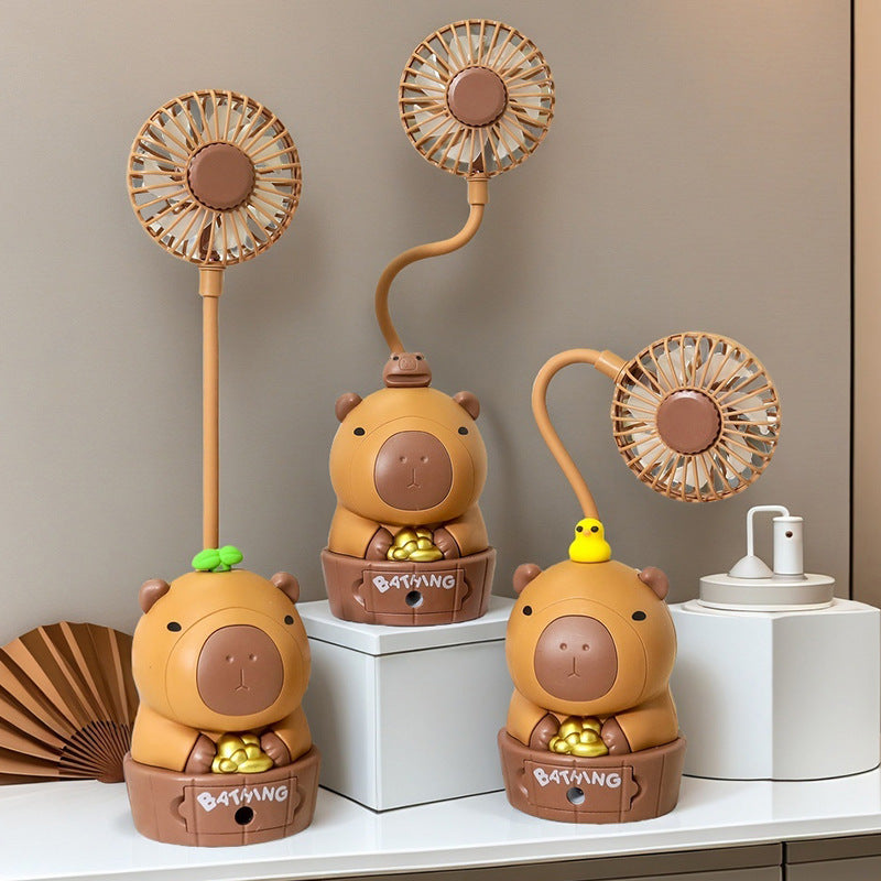 Damen Tragbarer Spielzeugventilator mit Tierdesign Karnz
