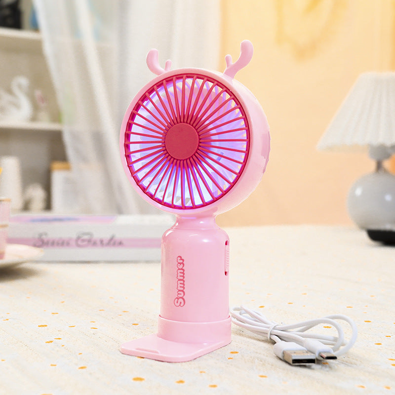 Damen Tragbarer LED-Handventilator im kreativen Tierdesign Karnz