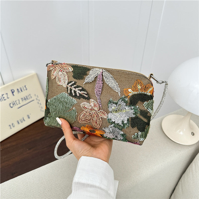 WoFloral Verzierte Clutch Tasche Karnz