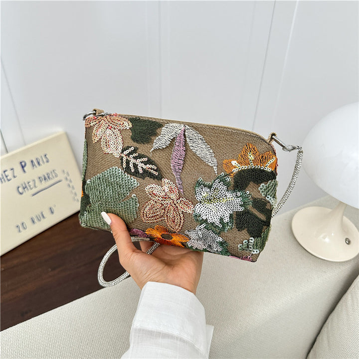 WoFloral Verzierte Clutch Tasche Karnz