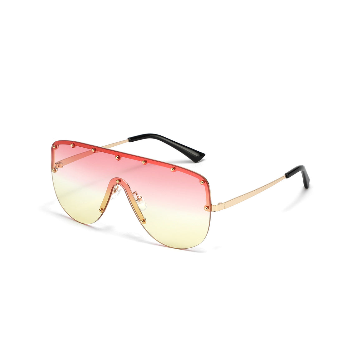 Damen futuristische oversized Sonnenbrille Karnz