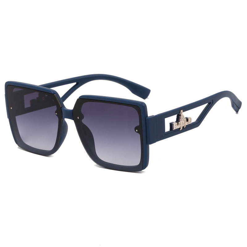 Damen quadratische Designer-Sonnenbrille mit eleganten Verzierungen Karnz