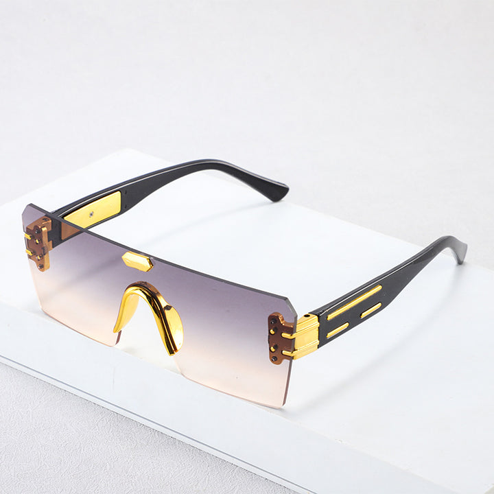 Damen futuristische Fashion-Sonnenbrille Karnz