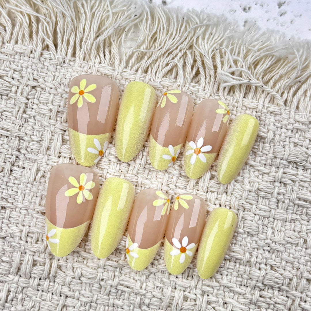 Floral Press-On Nagelkunst Set