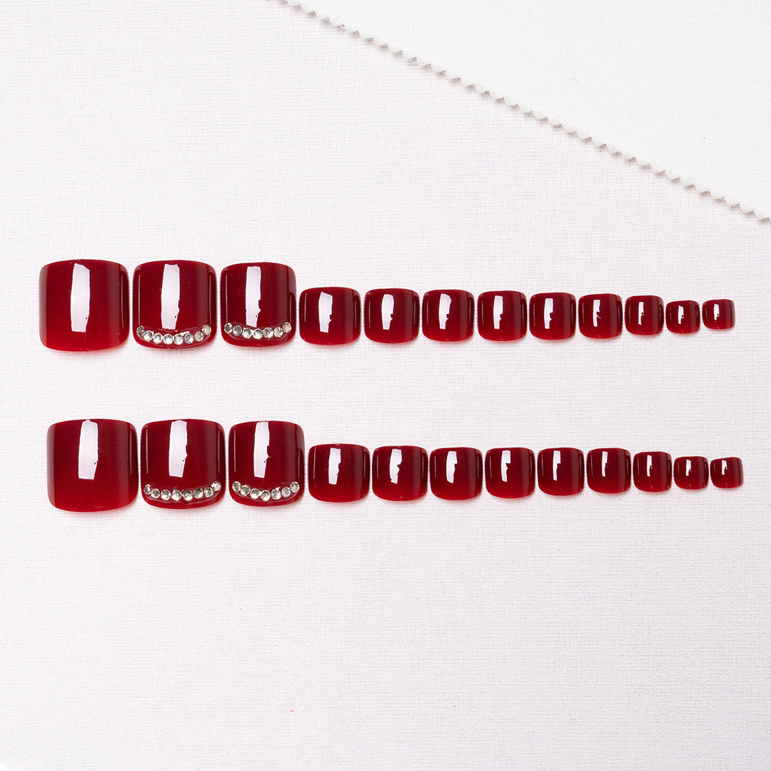 Strass-Verziertes Pediküre-Set