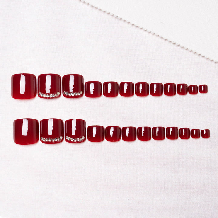 Strass-Verziertes Pediküre-Set