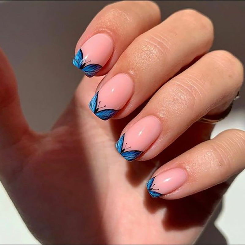Premium Floral Design Press-On Nail Set Karnz