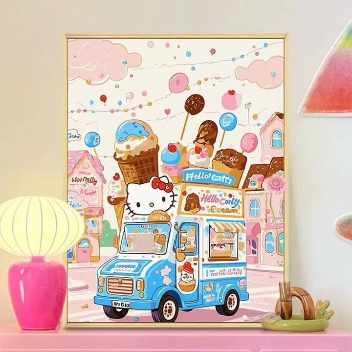 Niedliches bäckerei-themed Wandkunstdruck Karnz