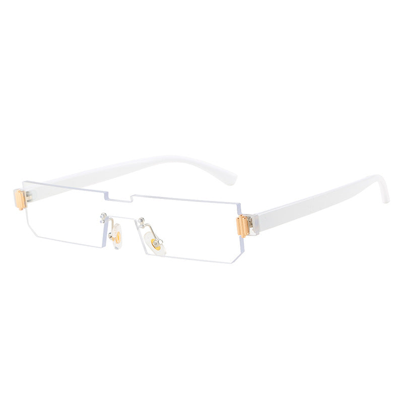 Damen modische geometrische Sonnenbrille mit feinem Rahmen Karnz