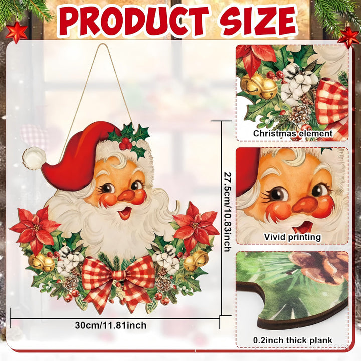 Dekoratives Holzschild mit Wintermotiven Karnz