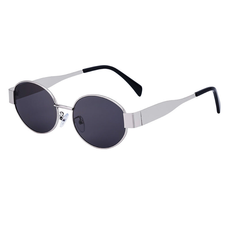 Damen modische Sonnenbrille im eleganten ovalen Design Karnz