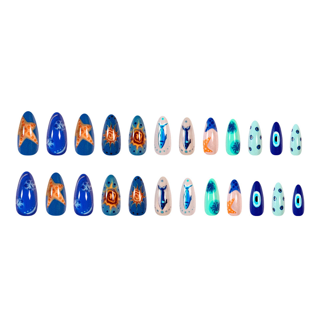 Kreative Aquatische Nagelkunst Karnz