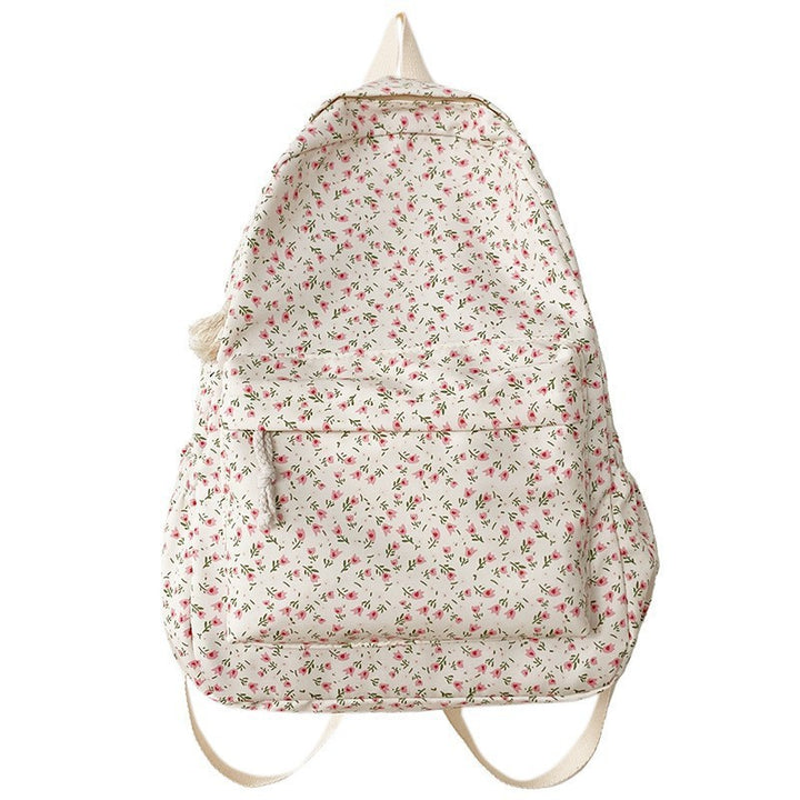 Blumenmuster Canvas Rucksack Karnz