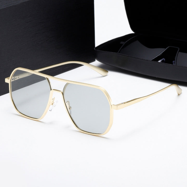 Damen Innovative modische Sonnenbrille mit rechteckigem Rahmen Karnz