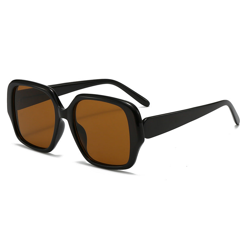 Damen modische quadratische Sonnenbrille mit breitem Rahmen Karnz