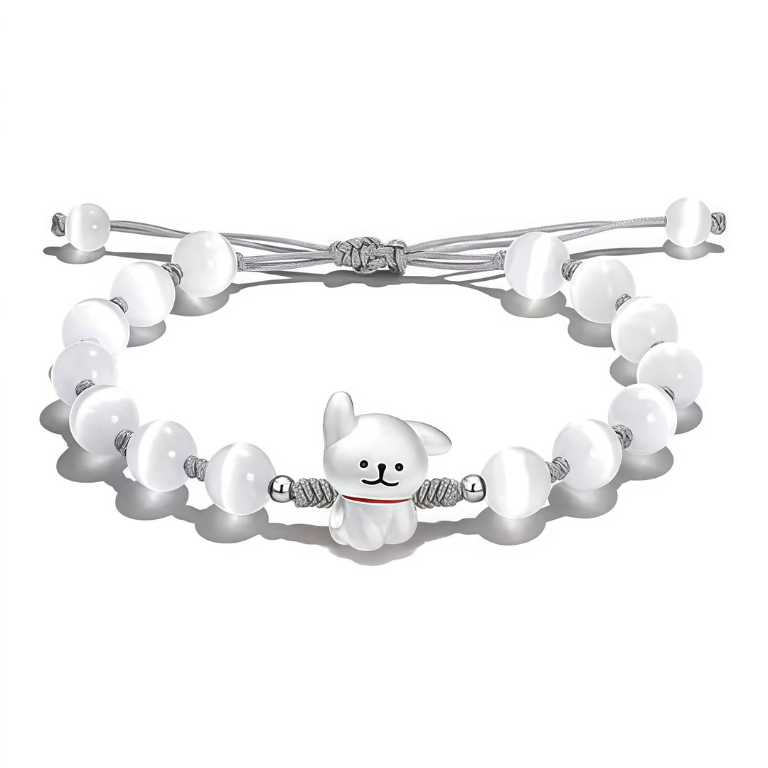 Verspieltes Hund Charm Perlen Armband Karnz
