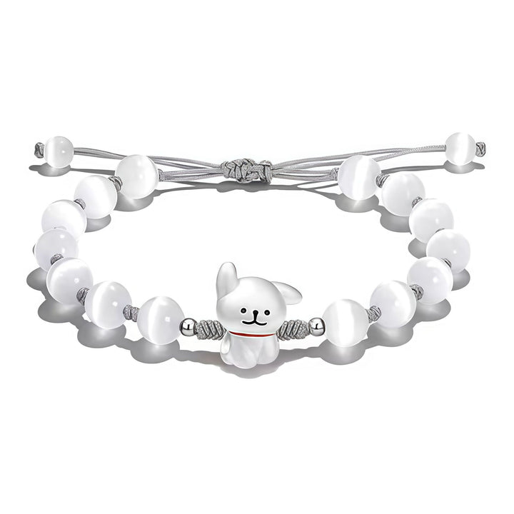 Verspieltes Hund Charm Perlen Armband Karnz