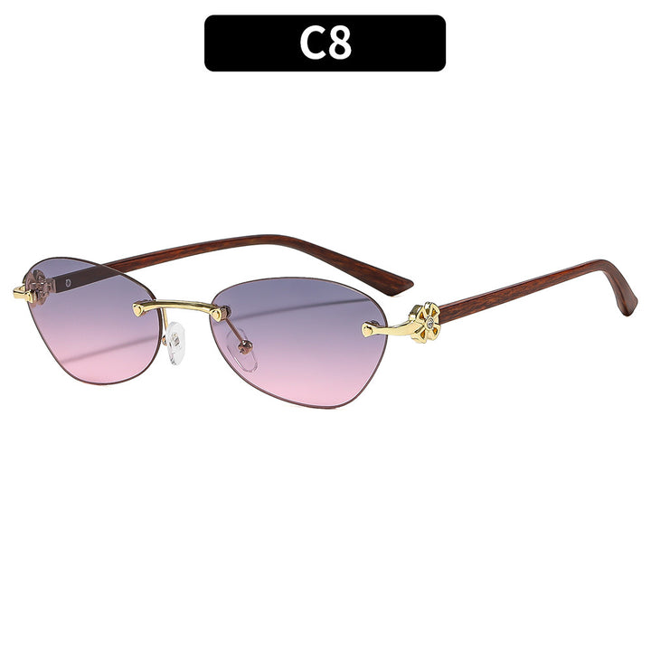 Elegante geometrische Rahmen-Sonnenbrille