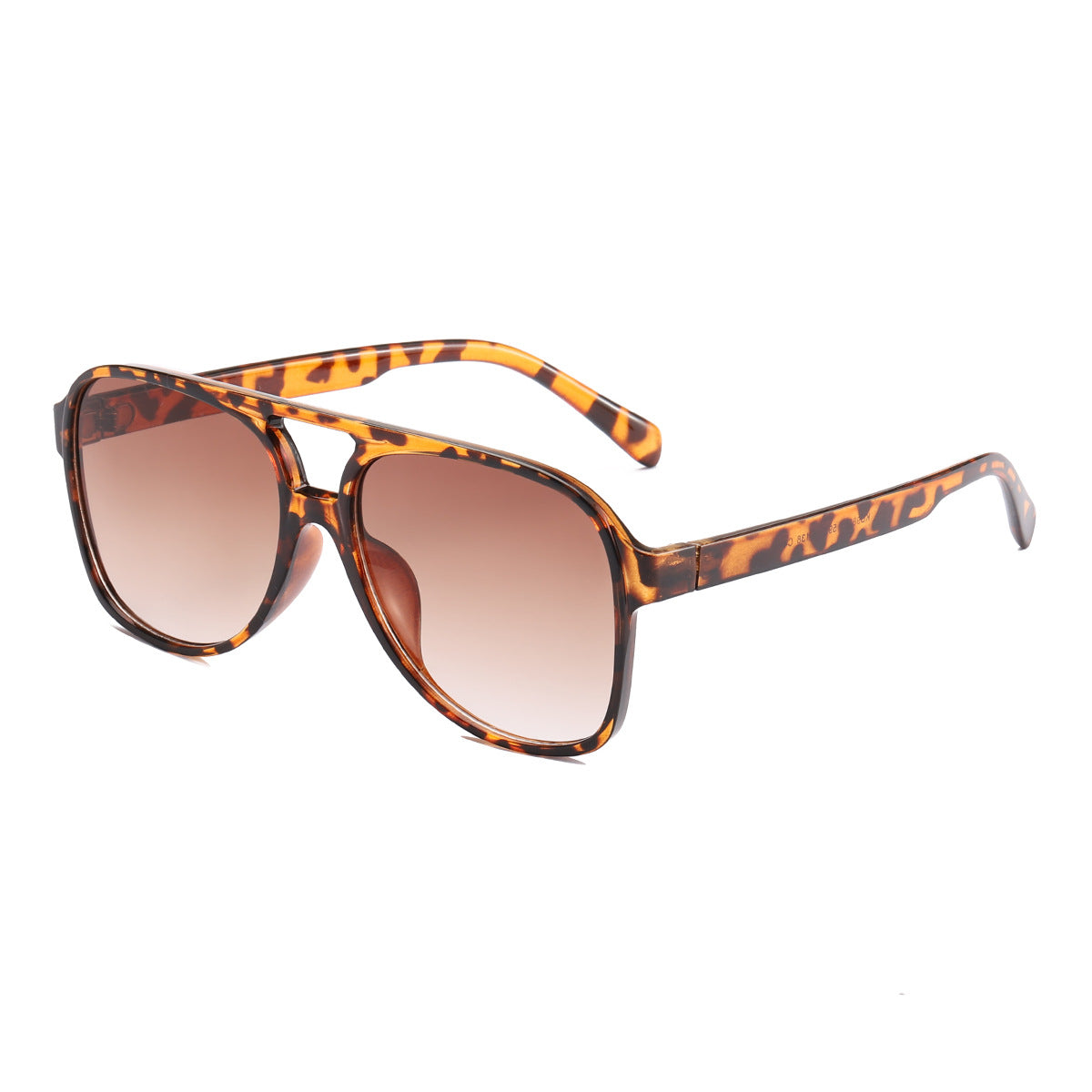 Damen modische Quader-Sonnenbrille mit breitem Rahmen Karnz