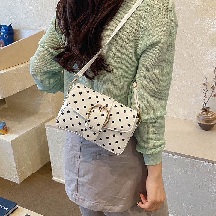 Polka Dot Muster Schultertasche