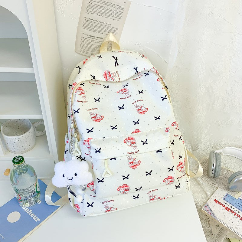 Verspielter Charakter-Druck-Rucksack
