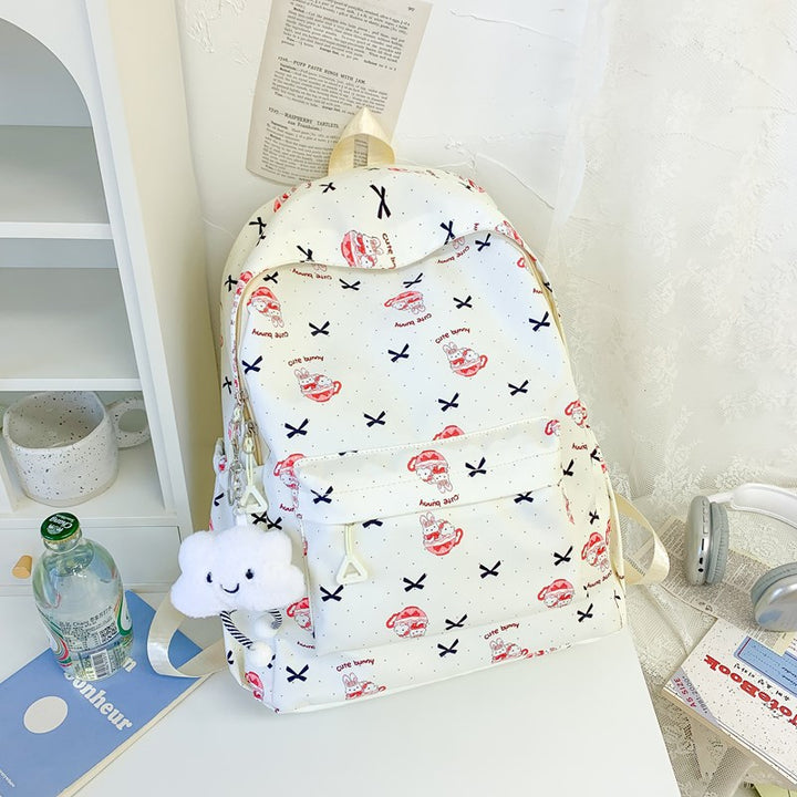Verspielter Charakter-Druck-Rucksack