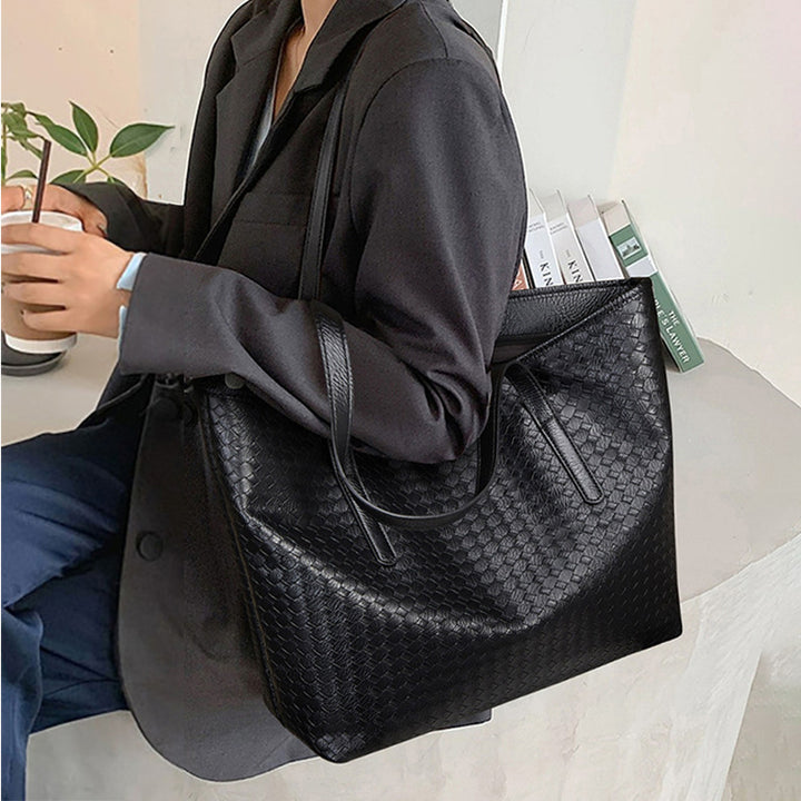Woven Leather Tote Bag Karnz